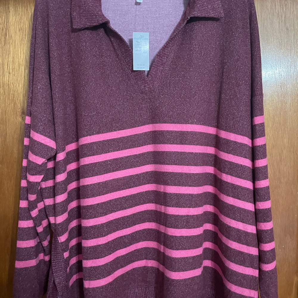 Maurices Burgundy Knit Sweater